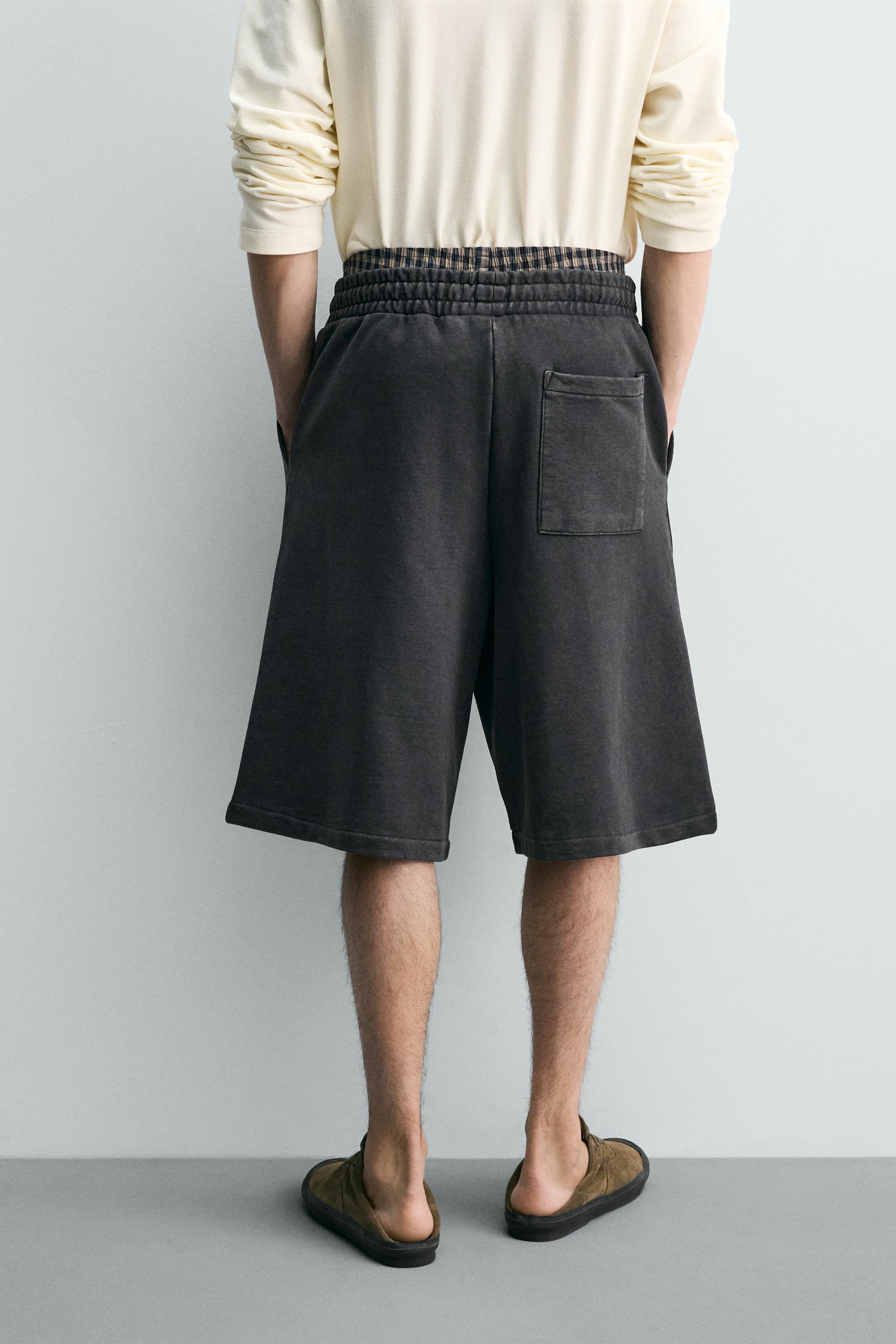 RELAXED FIT WASHED JOGGER SHORTS